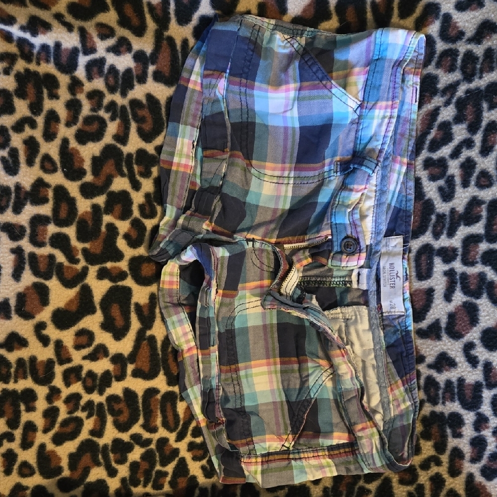 Hollister Multicolor Plaid Women Shorts